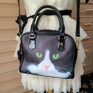 Cat With Green Eyes Crossbody NWOT